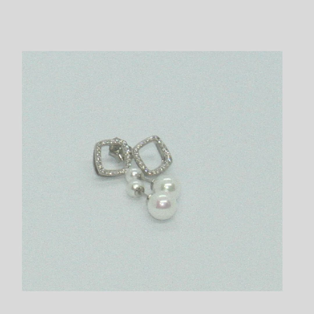 Ear Top Rodium Jewellery-4.42gm