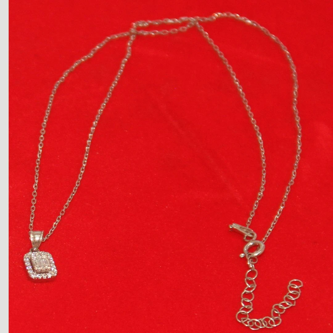Neckchain Rodium Jewellery-1.45gm