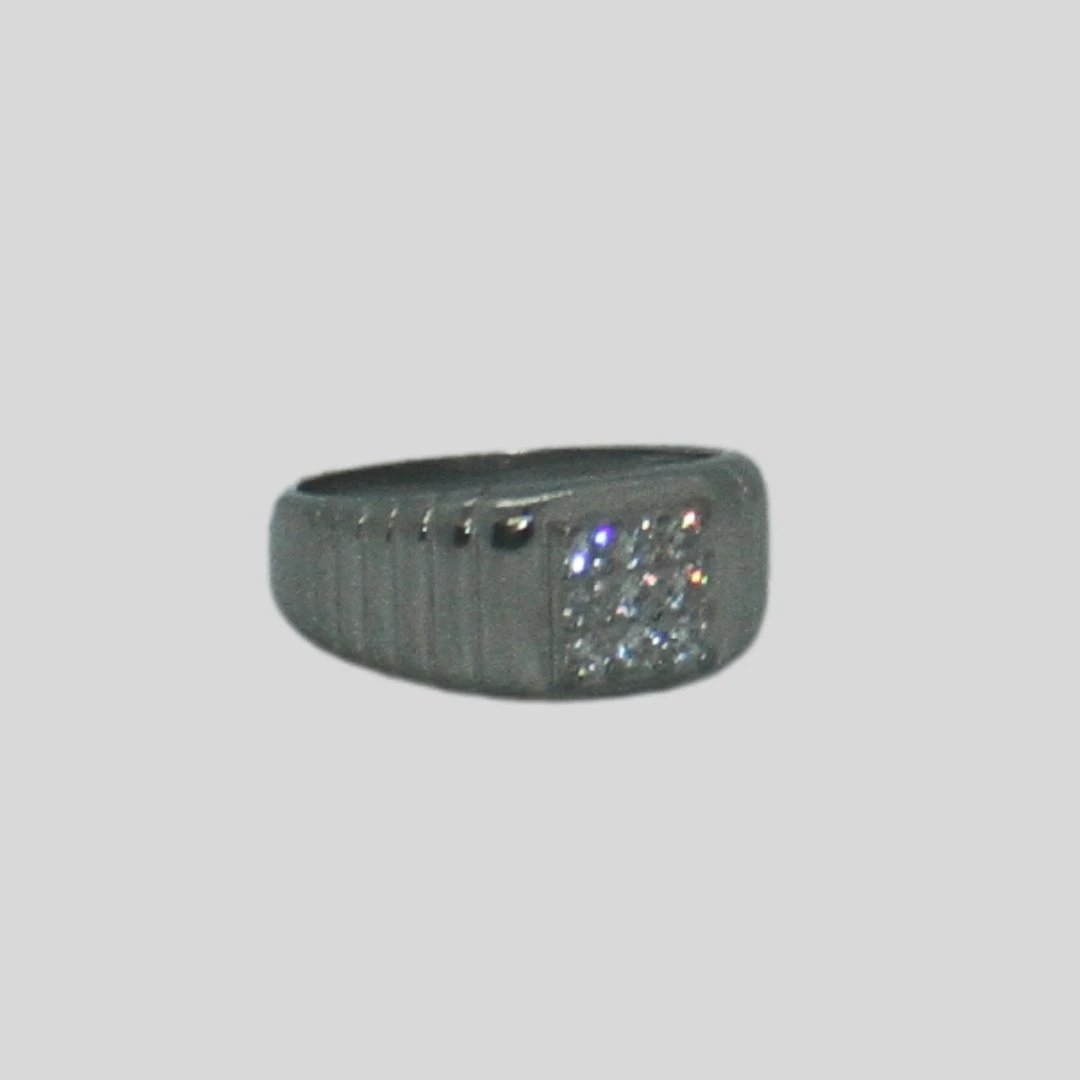 Finger Ring Rodium Jewellery-6.83gm