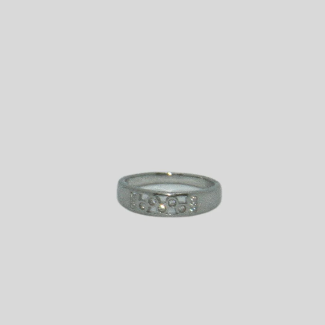 Finger Ring Rodium Jewellery-3.67gm