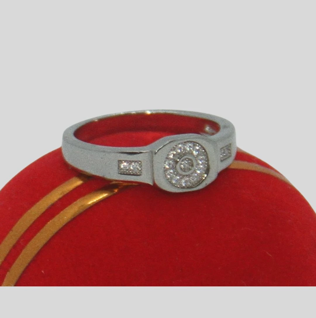 Finger Ring Rodium Jewellery-4.7gm