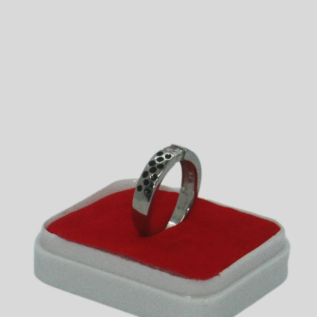 Finger Ring Rodium Jewellery-4.96gm