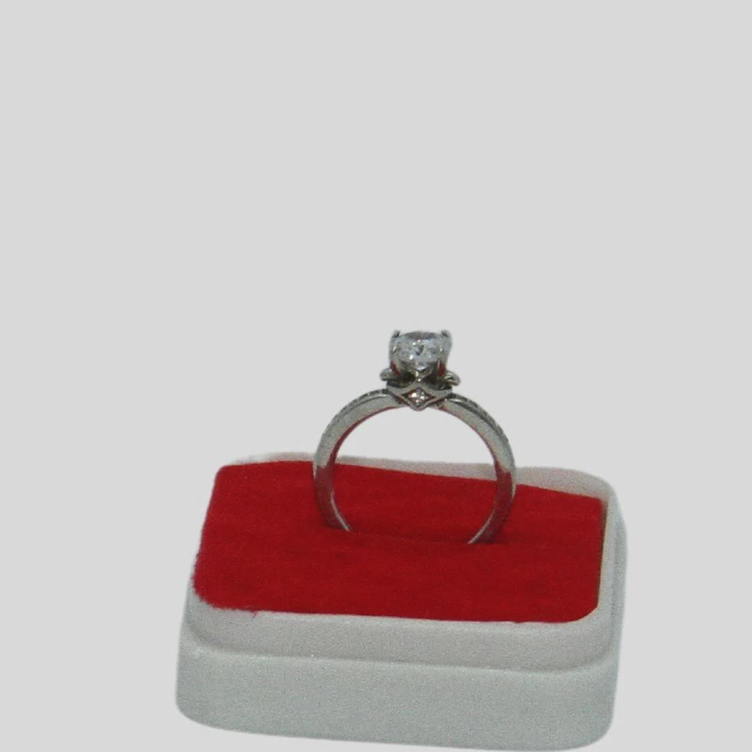 Finger Ring Rodium Jewellery-3.81gm