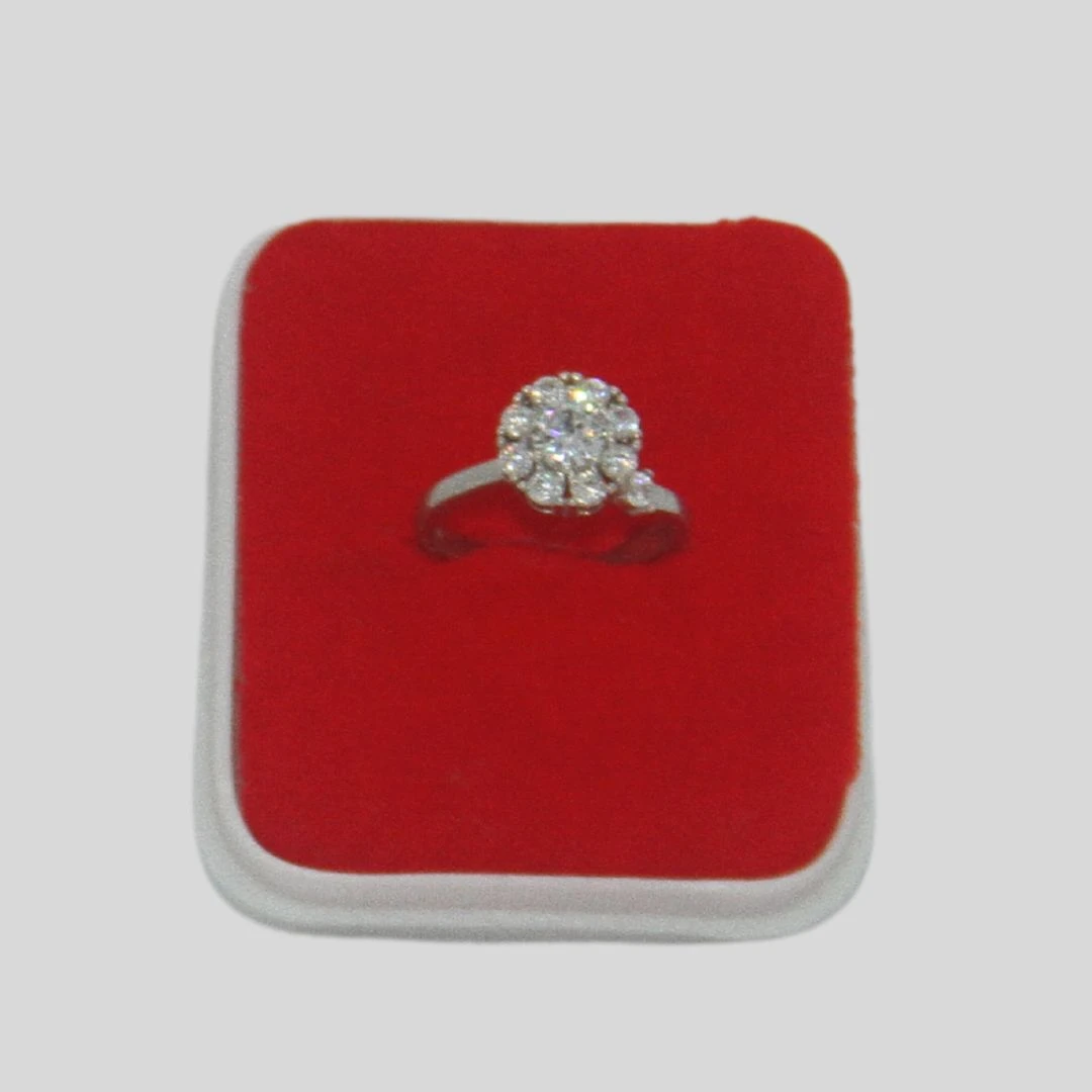 Finger Ring Rodium Jewellery-3.17gm