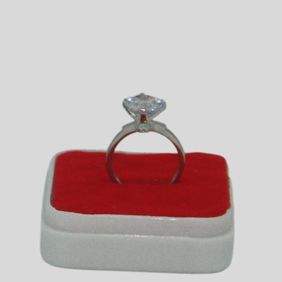 Finger Ring Rodium Jewellery-2.86gm