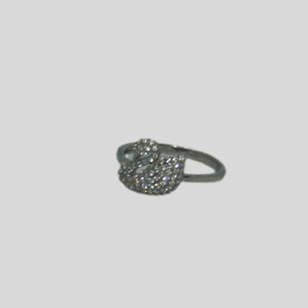 Finger Ring Rodium Jewellery-2.35gm