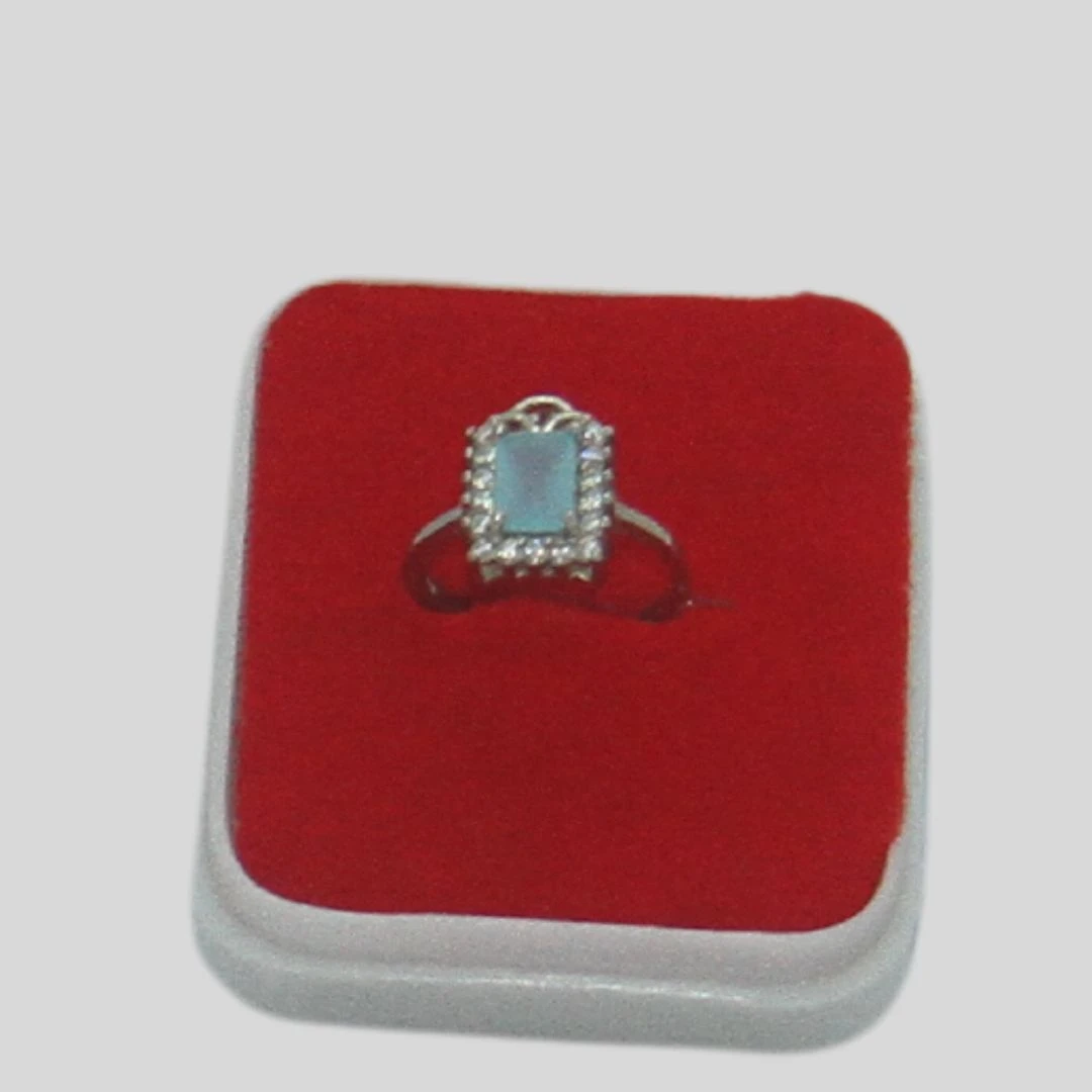 Finger Ring Rodium Jewellery-2.43gm