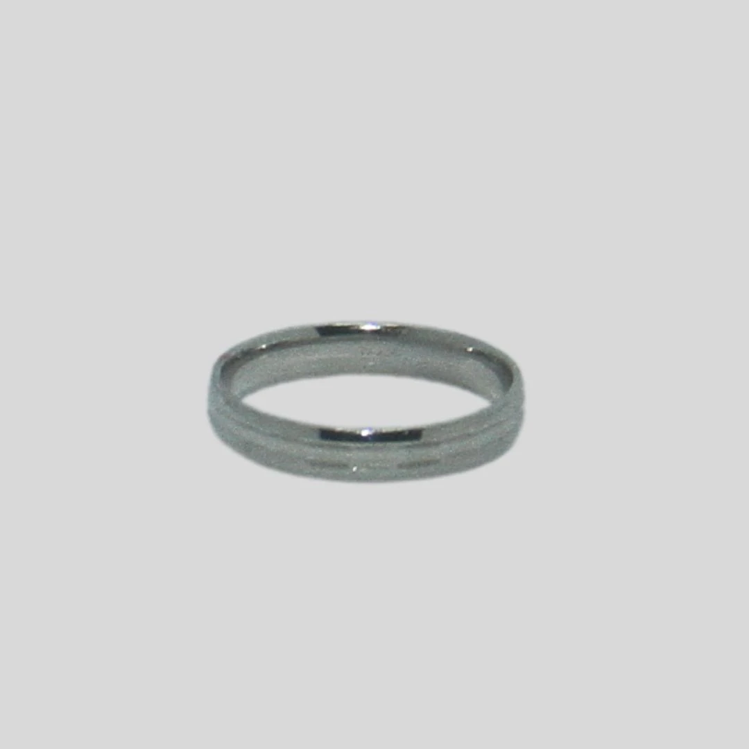 Finger Ring Rodium Jewellery-3.02gm