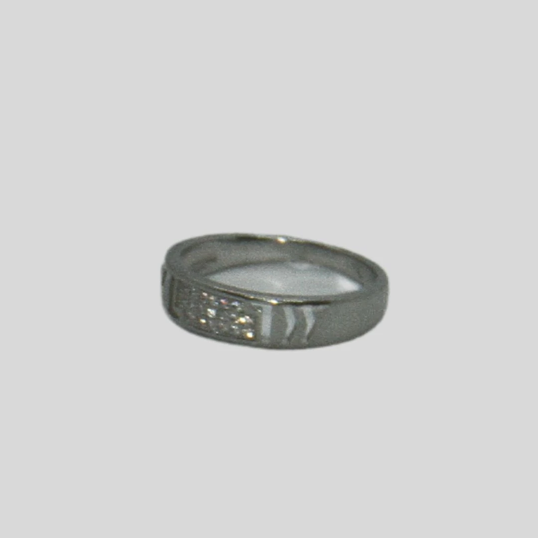 Finger Ring Rodium Jewellery-3.61gm